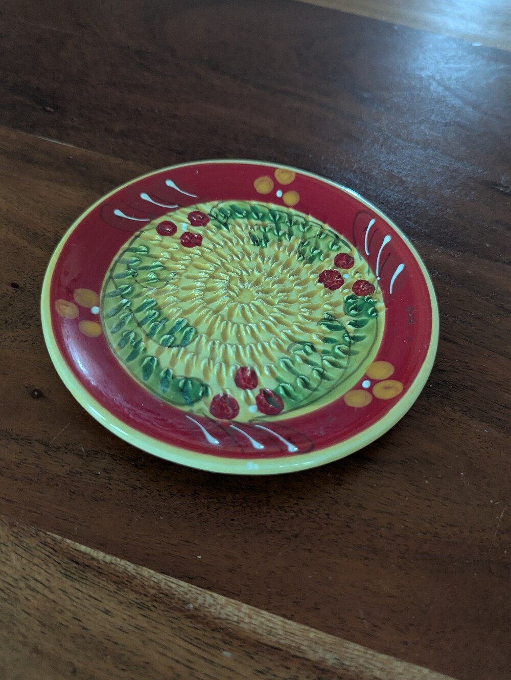 Designed In France Ceramic Rasper Small Garlic Grater Plate Yellow Red